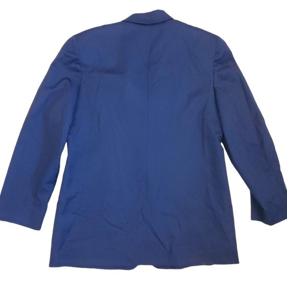 Vintage Pendleton Womens Size 12 Blue‎ Schoolboy Blazer Crest NWT Preppy FLAW - Picture 3 of 10